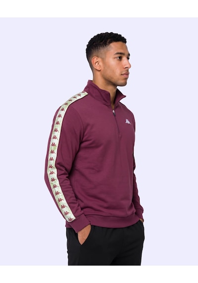 Kappa Authentic 222 Banda Pulliogt Erkek Bordo Regular Sweatshirt