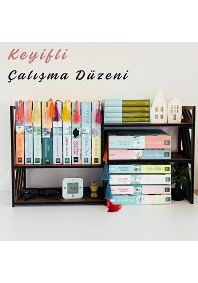 Masaüstü Kayar Kitaplık Çok Renkli