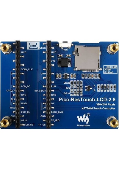 Raspberry Pi Pico 2.8İnç Dokunmatik Ekran Modülü - 262K Colors, 3