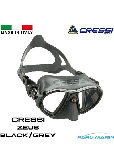 Cressi Zeus Black / Grey Dalış ve Yüzme Maskesi