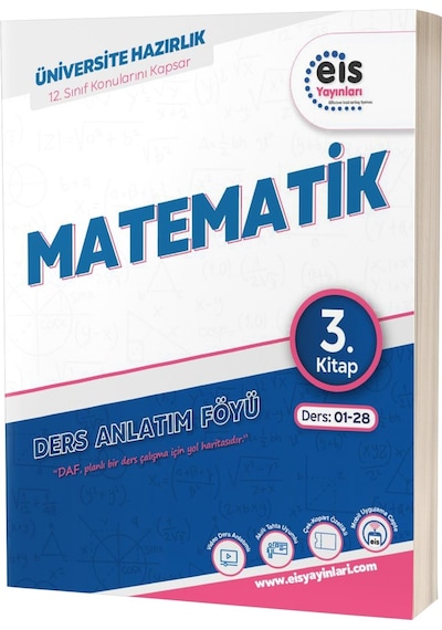 Eis Yks Daf Matematik 3. Kitap Mavi Seri Ders Anlatım Föyü