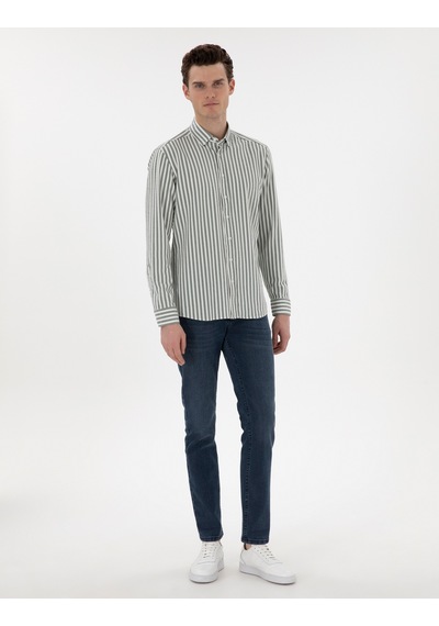 Pierre Cardin Erkek Haki Gömlek Desenli 50301533-vr027 Haki