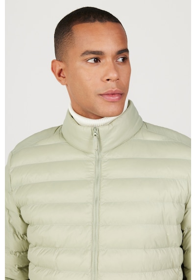 AC&Co / Altınyıldız Classics Erkek Mınt Standart Fit Normal Kesim Dik Yaka Mont Mint