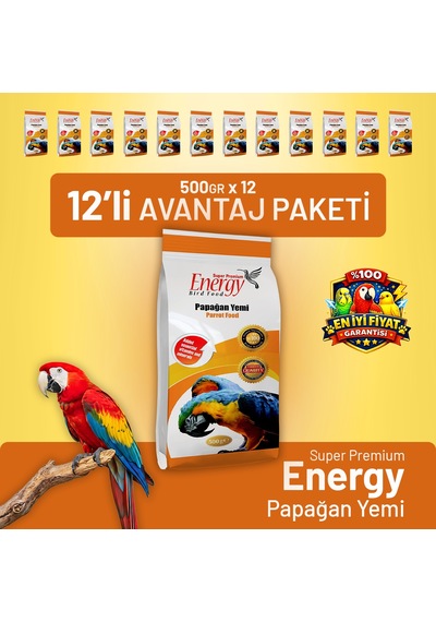 Papağan Yemi 500 G - 12 Adet
