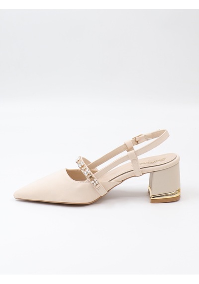 Nesilshoes Nesil Shoes Peri 3691 Ten Saten Kadın Sandalet