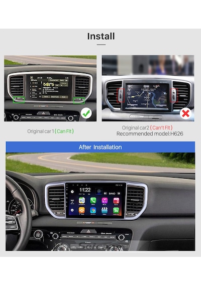 Kıa Sportage 2019+ Multimedya Navigasyon Usb Kamera Carplayer 4 Ram