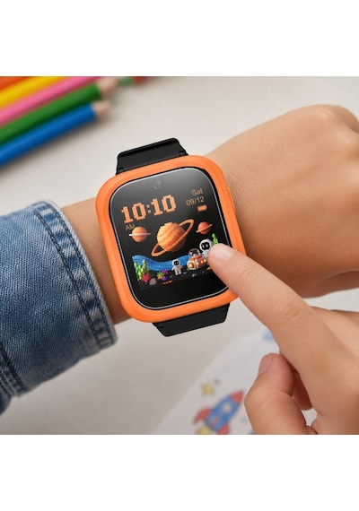 Tcl Kids Apple Watch Uyumlu K5 İle  Ekran Koruyucu Tpu, Tam Kaplayan Akıllı Çocuk Saat Koruması 2 Adet, Çizilmeye Dayanıklı Koruma Mt50v