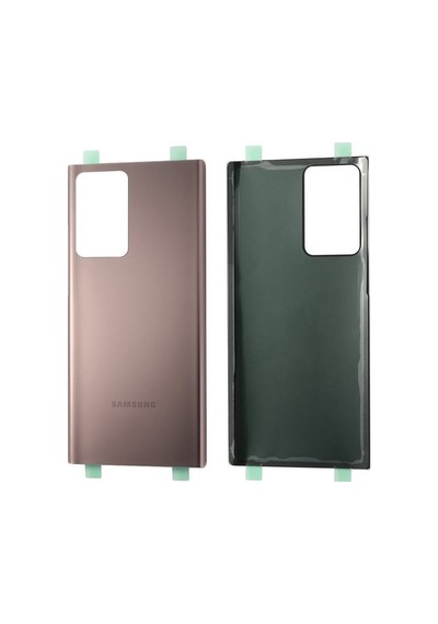 TeknikEvim Samsung Galaxy Uyumlu Note 20 Utra Arka Pil Batarya Kapağı Cam Full Lensli Gold