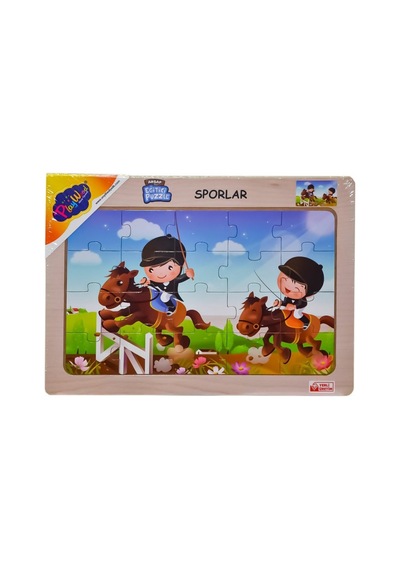 Ony-85-86-87-88 Ahşap Eğitici Puzzle Sporlar -onyıl Belirtilmemiş