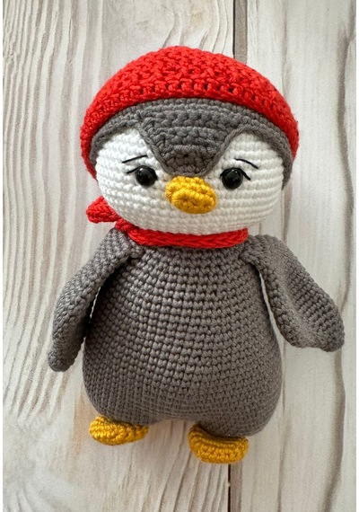 Amigurumi El Örgüsü Oyuncak Penguen 001