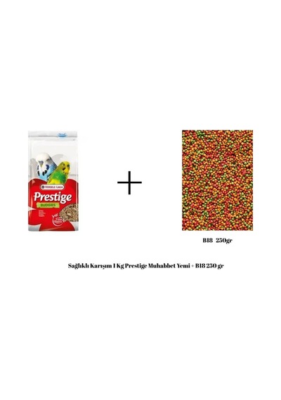 Verselelaga Prestige Muhabbet Yemi 1 Kg + B18 Pelet Yem 250 Gr 1 KG
