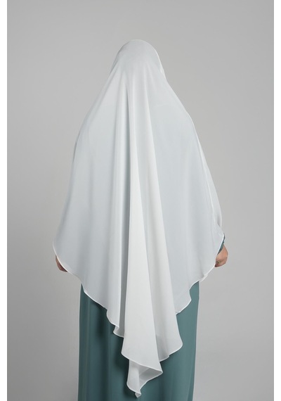 Hürrem Bone Krem Pratik Hazır Geçmeli Tesettür Eşarp Krep Bağcıklı Sufle Hijab 2313 40 Krem