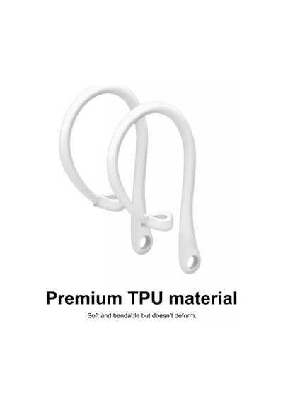 Samsung Galaxy Buds 4 / Buds 4 Pro Kulak Üstü Kulaklık Tutucu Spor Kanca, Esnek Silikon Düşme Önleyici Askı Beyaz Samsung Galaxy Buds 4 / Buds 4 Pro İle Uyumlu