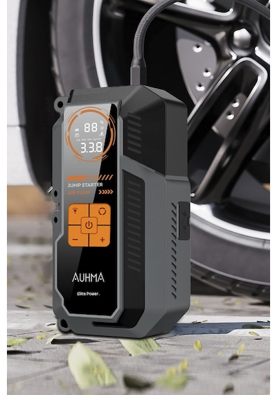 Auhma A9944 Araç Takviye Cihazı & Hava Kompresörü 16000mah Powerbankli 150 Psı Akıllı Akü Booster Ta