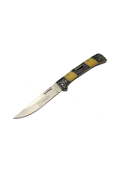 A 3159 C Kamp Çakı 24 Cm - İşlemeli Sedef Saplı, Kemerlikli
