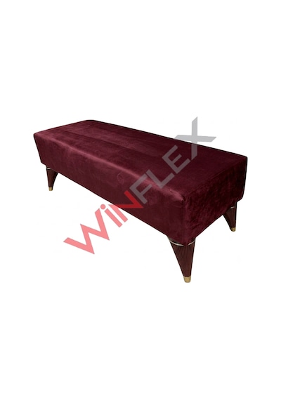 Winflex I Dekoratif Dikdörtgen Puf 38 X 100cm Mürdüm Renk