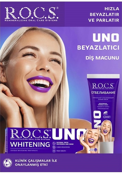 R.o.c.s. Uno Hızlı Beyazlatıcı Diş Macunu 74g