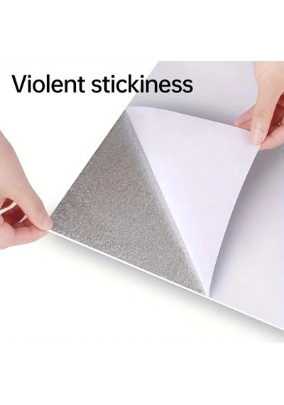 Beyaz Mermer Desenli Alüminyum Plastik Duvar Sticker 30 30 Najmaddin