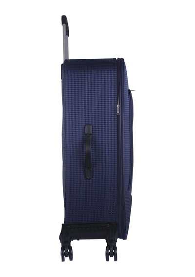 Best Battal Boy Sekiz Teker XL Kumaş Valiz Lacivert 80 CM