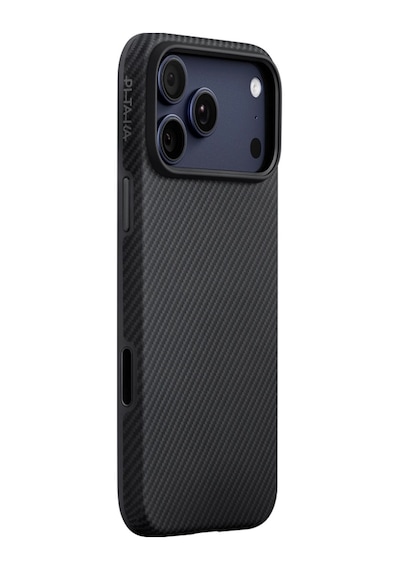 Apple Uyumlu iPhone 17 Pro Max Kılıf M-safeli 1500d Aramid Fiber Pitaka Military-grade Classic Serisi Siyah-gri Siyah - Gri