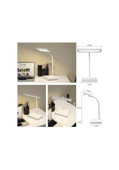 Wd-6075 Dimmerli Led Ayarlanabilir Kablosuz Type-c Şarjlı Masa Lambası Çalışma Lambası 6047 Diğer