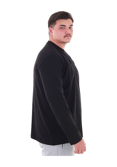 Erkek 115-155 Kilo Arası İçin Uygun Uzun Kol Bisiklet Yaka Mevsimlik Düz Renk İnce Sweatshirt Siyah Erkek 115-155 Kilo Arası İçin Uygun Uzun Kol Bisiklet Yaka Mevsimlik Düz Renk İnce Sweatshirt Siyah