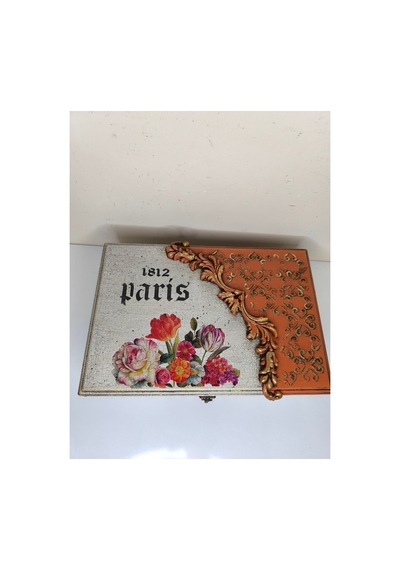 Mücevher Takı Kutusu Ahşap Kutu Düzenleyici Vintage Tasarım Pudra - 326964718 Pudra