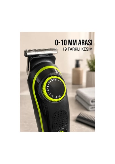 5'ı 1 Arada Erkek Tıraş Makinesi Hassas Kesim Sıfır Tıraş Ve Sakal Bakım Seti Renkli