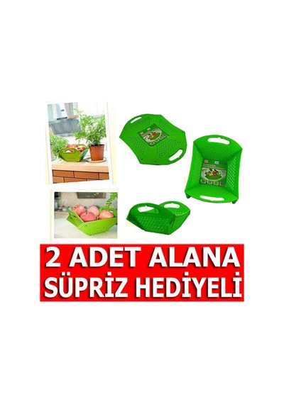 Katlanabilir Süzgeçli Meyve Sepeti Tabağı Pratik 2 Fonksiyonlu Meyve Sebze Süzgeci Sepet Ekmeklik Diğer