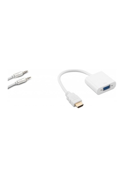 Hytech Hdmı To Vga + Sound Adapter 20Cm