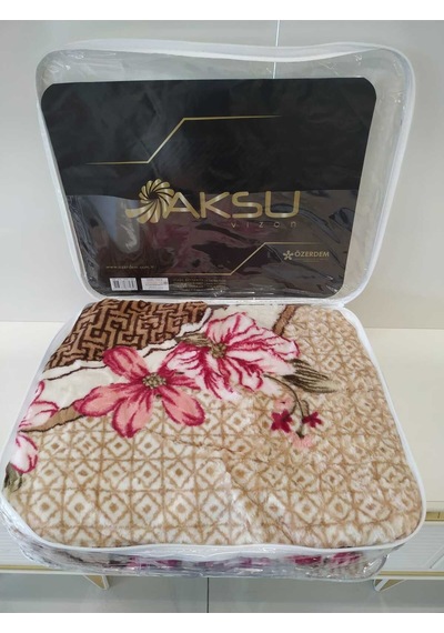 Aksu Battaniye Tek Kişilik Kahverengi Kahverengi