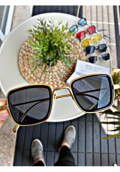 Royal Eyewear Ex657 Gold Black Unisex Güneş Gözlüğü