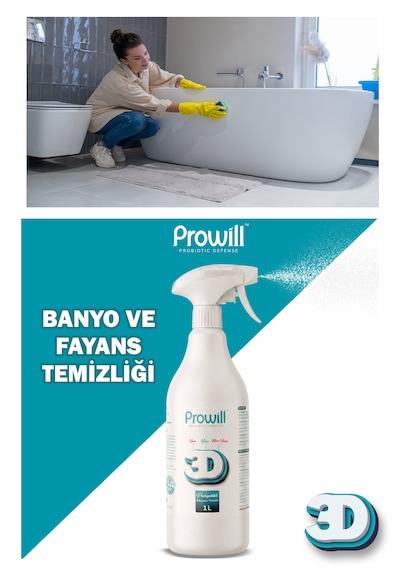 Probiyotikli 3 Boyutlu Çok Amaçlı Temizleyici Sprey 1 Lt. Hava,yüzey,mikro Yüzey Temizleyici Tekli