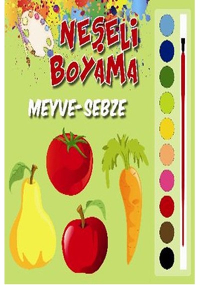 Neşeli Boyama Meyve Sebze- Parıltı Yayınları