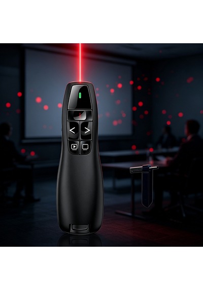Maks Technology Mkst K400 Wireless Presenter Kablosuz Uzaktan Kumandalı Lazer Sunum Kalemi - Siyah