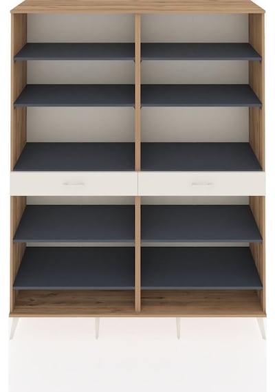 Hyperion Gardrop 10 Raflı 2 Çekmeceli 176x44x221 Çam-antrasit/aytaşı Antrasit/aytaşı Hyperion Gardrop 10 Raflı 2 Çekmeceli 176x44x221 Çam-antrasit/aytaşı Antrasit/aytaşı