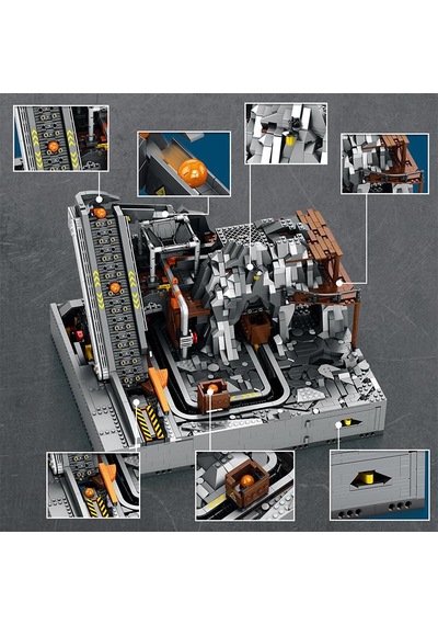Reobrix Technic 22023 Maden Makinesi Kumanda&motorlu Yaratıcı Yapı Blok Seti Building Blocks Mining Machinery -3338parça