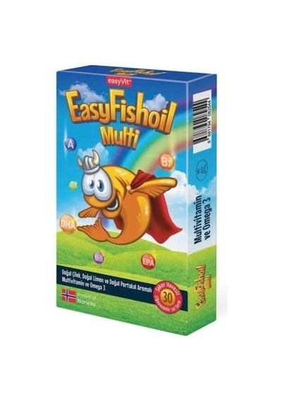 Easyfishoil Multi + Omega 3 30 Çiğnenebilir Jel Form