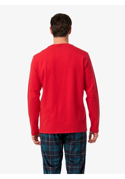Blackspade Erkek Polar Pijama Takımı 40979 - Kırmızı