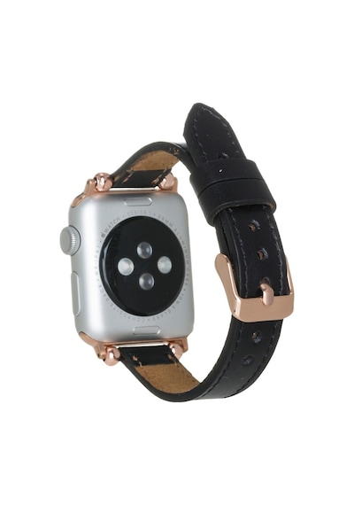 Bouletta Apple Uyumlu  Watch Deri Kordon 38-40-41 MM Ferro Siyah