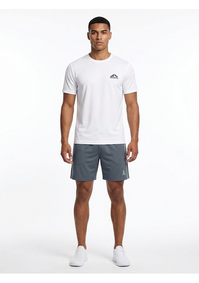 Orendahill Erkek Spor Şort Hızlı Kuruyan Esnek Regular Fit Trim Biyeli Activewear Antrasit