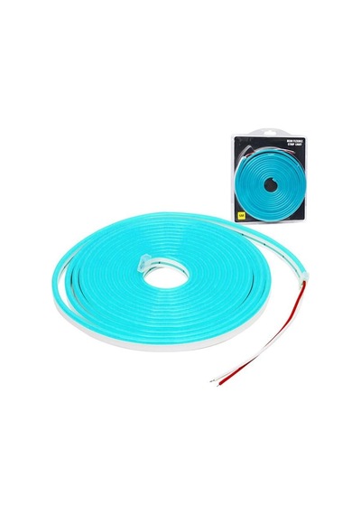 12 Volt 5 Metre Silikonlu Buz Mavisi Neon Led Şerit Diğer
