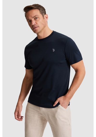 U.s. Polo Assn. Erkek Koyu Lacivert Tişört Basic 50324944-vr100