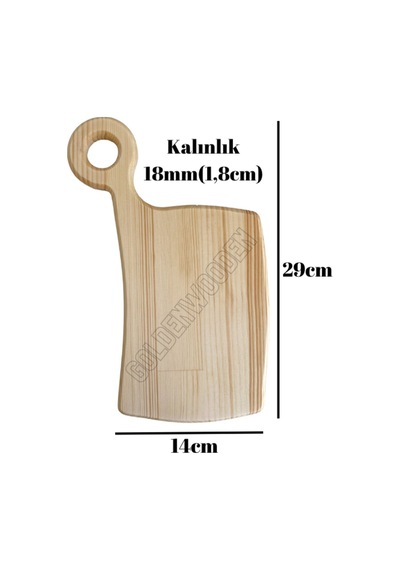 Doğal Ahşap Sunum Tabağı Geçme Ahşap Sunumluk Beyaz Çam Boy:34cm En:17,5cm Boy:29cm En:14cm