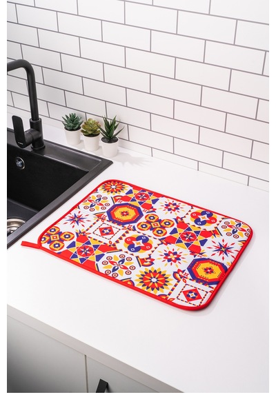 Printex Bulaşık Matı Süper Emici Bulaşık Kurutma Örtüsü 45x36cm Katlanabilir Bulaşık Matı Spain Sili Diğer