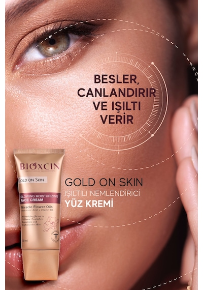 Bioxcin Gold On Skin Işıltılı Nemlendirici Yüz Kremi 50 Ml 2 Adet