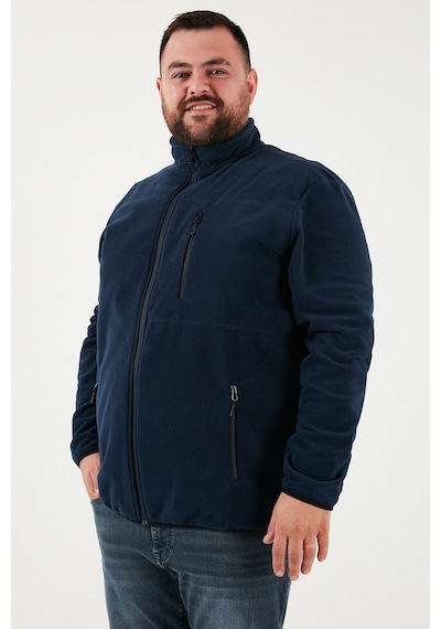 Buratti Regular Fit Dik Yaka Fermuarlı Büyük Beden Polar Erkek Hırka 5906028B Lacivert Buratti Regular Fit Dik Yaka Fermuarlı Büyük Beden Polar Erkek Hırka 5906028B Lacivert
