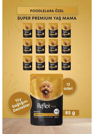 Reflex Plus Poodle Yetişkin Köpek Pouch Mama 85gr X 12 Adet