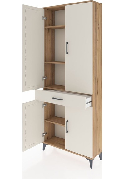 Arges Dolap 4 Raflı Tek Çekmeceli 4 Kapaklı 88x30x221 Çam-aytaşı Atlas Çam Arges Dolap 4 Raflı Tek Çekmeceli 4 Kapaklı 88x30x221 Çam-aytaşı Atlas Çam