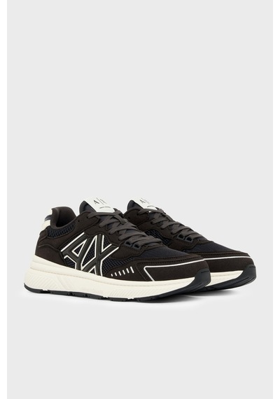 Armani Exchange Logolu Sneaker Ayakkabı Erkek Ayakkabı Xm002635 Af19388 Mb808 Kahve-beyaz-lacivert